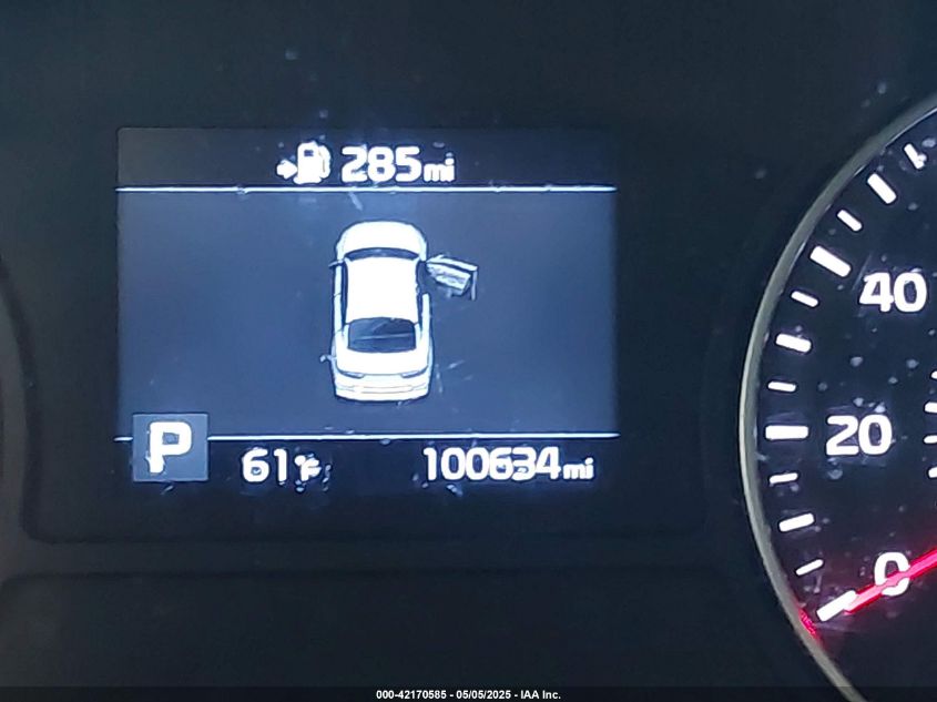 2019 Kia Optima Lx VIN: 5XXGT4L34KG287749 Lot: 42170585