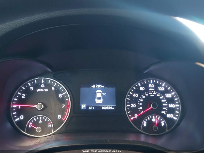 2019 Kia Optima Lx VIN: 5XXGT4L34KG287749 Lot: 42170585