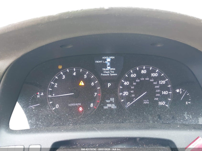 2007 LEXUS LS 460 VIN: JTHBL46F775003346
