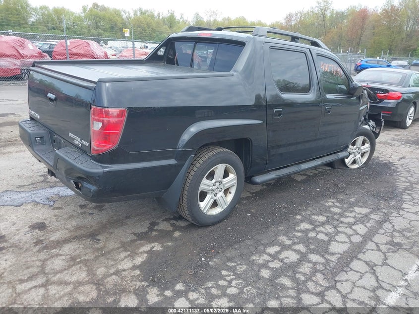 2011 HONDA RIDGELINE VIN: 5FPYK1F54BB009852