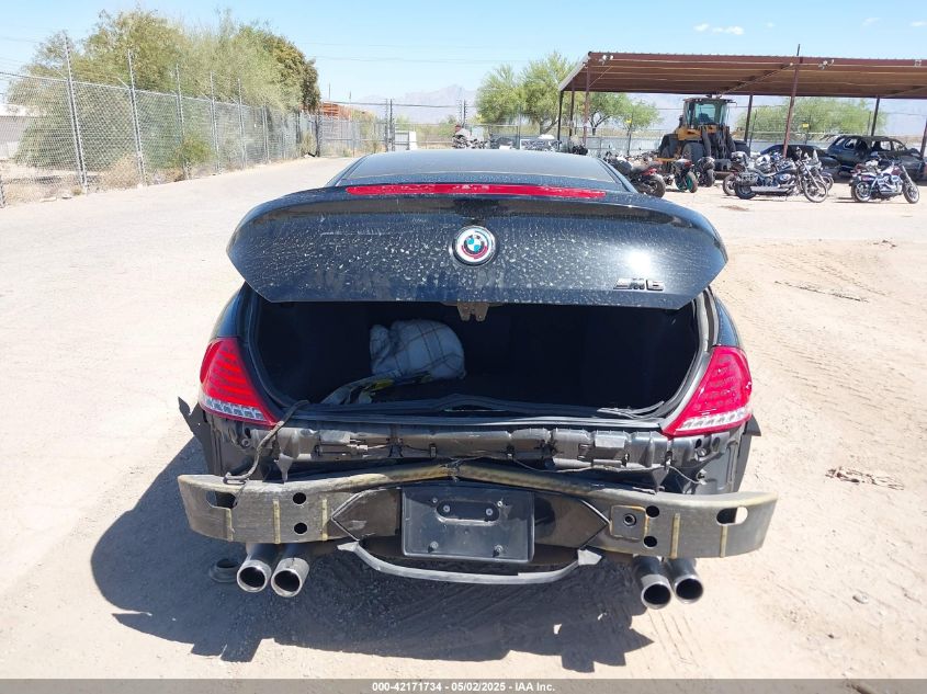 2008 BMW M6 VIN: WBSEH93558CY24847 Lot: 42171734