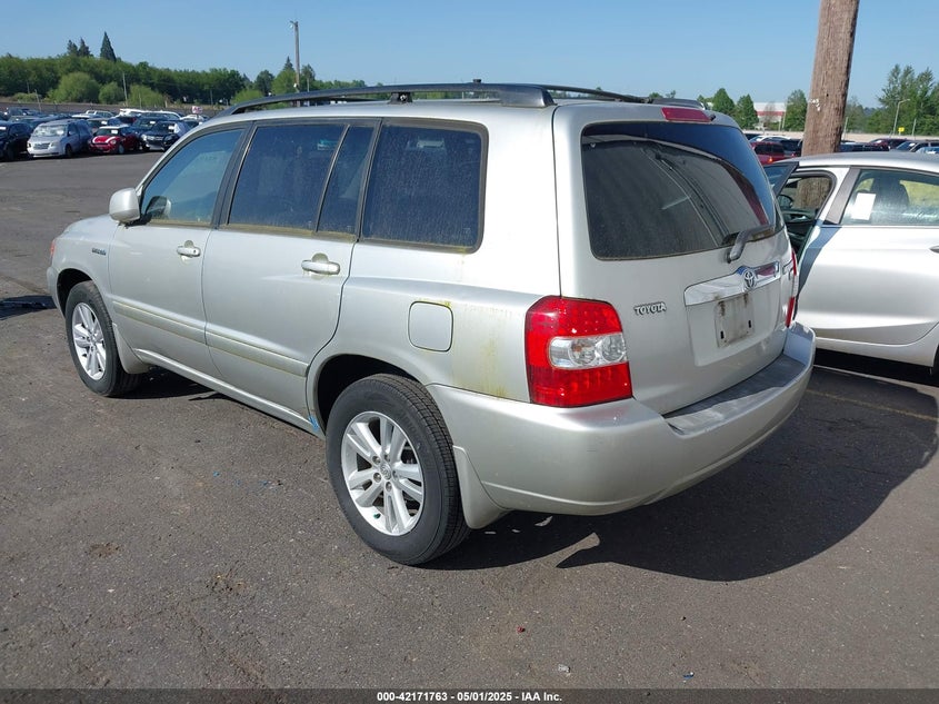 2006 TOYOTA HIGHLANDER HYBRID VIN: JTEDW21A760012606