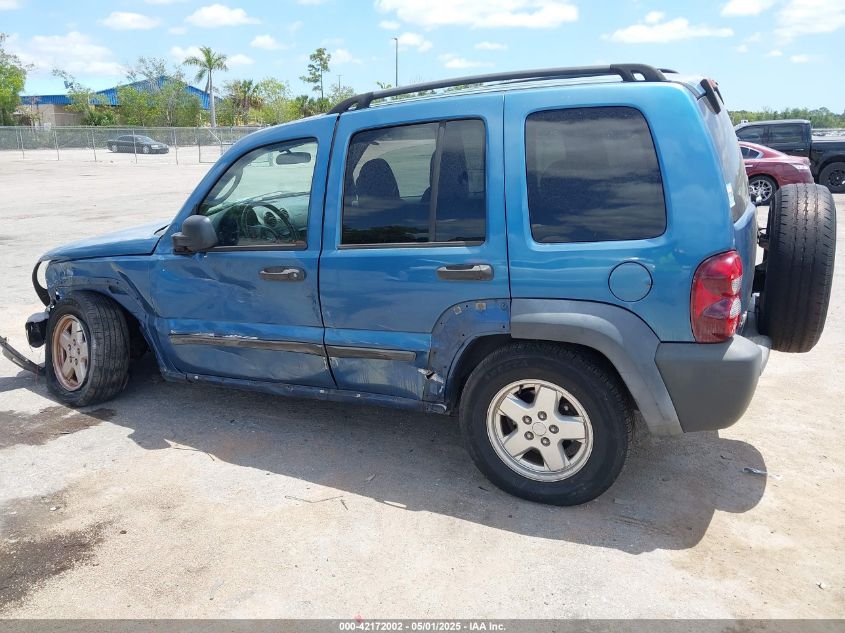 2006 Jeep Liberty Sport VIN: 1J4GK48K46W237466 Lot: 42172002