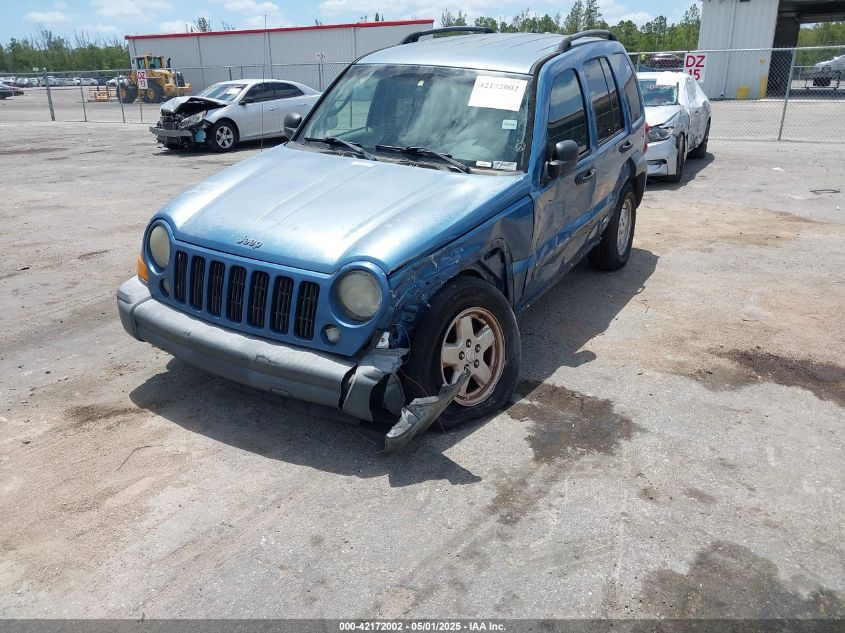 2006 Jeep Liberty Sport VIN: 1J4GK48K46W237466 Lot: 42172002