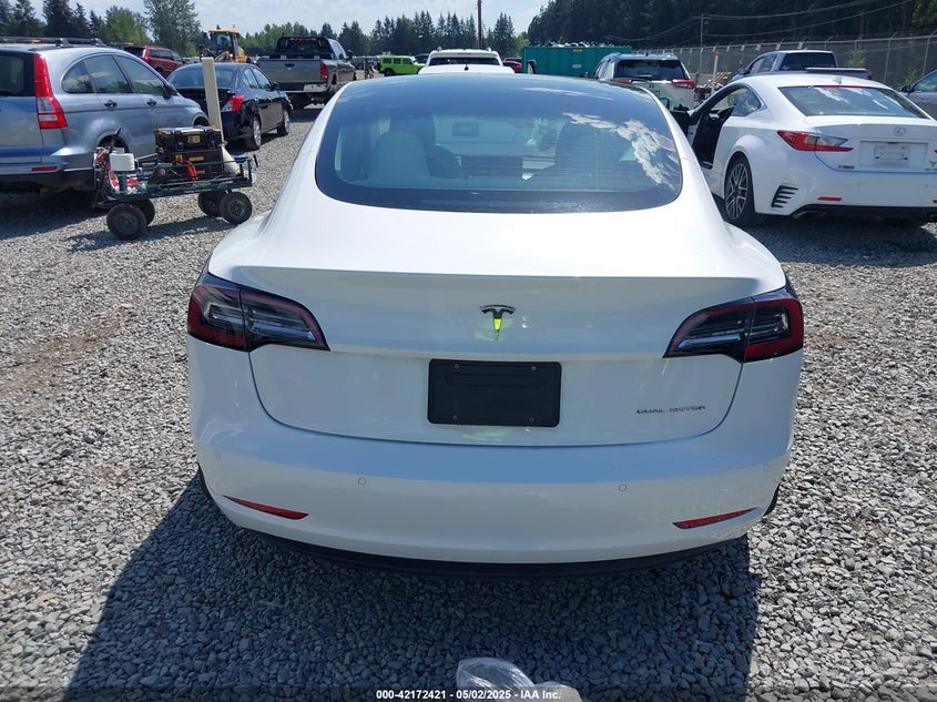 VIN 5YJ3E1EB6NF110719 2022 TESLA MODEL 3 LONG RANGE DUAL MOTOR ALL-WHEEL DRIVE