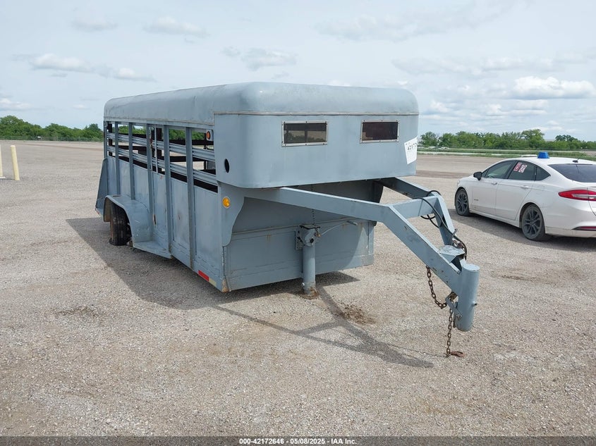 2008 HOMEMADE LIVESTOCK GOOSENECK TRAILER  