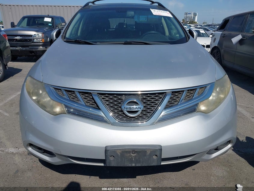 2011 NISSAN MURANO VIN: JN8AZ1MU3BW068665