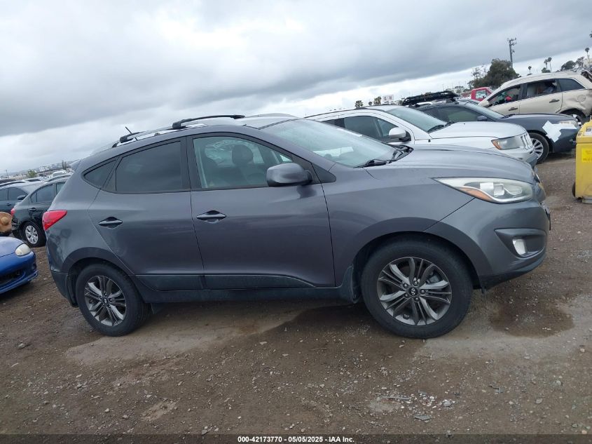 2014 Hyundai Tucson Se VIN: KM8JU3AG0EU918655 Lot: 42173770