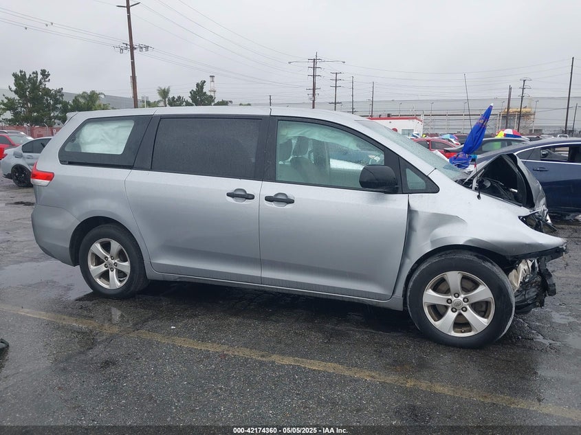 2012 TOYOTA SIENNA VIN: 5TDZK3DC6CS263912
