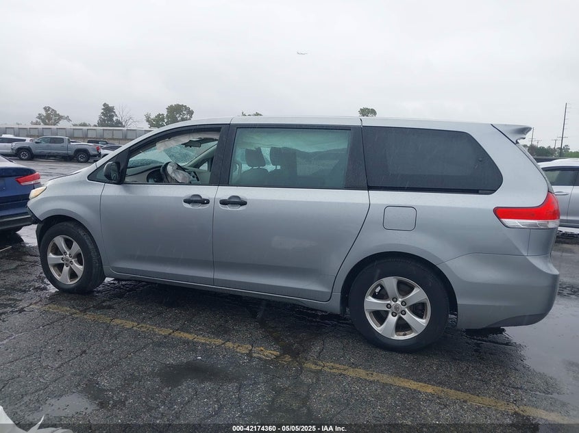 2012 TOYOTA SIENNA VIN: 5TDZK3DC6CS263912