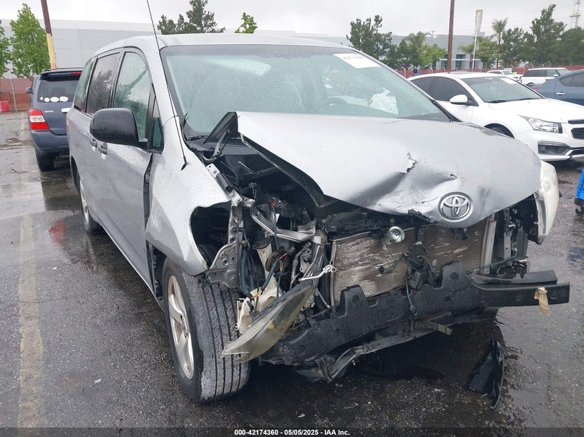 2012 TOYOTA SIENNA VIN: 5TDZK3DC6CS263912