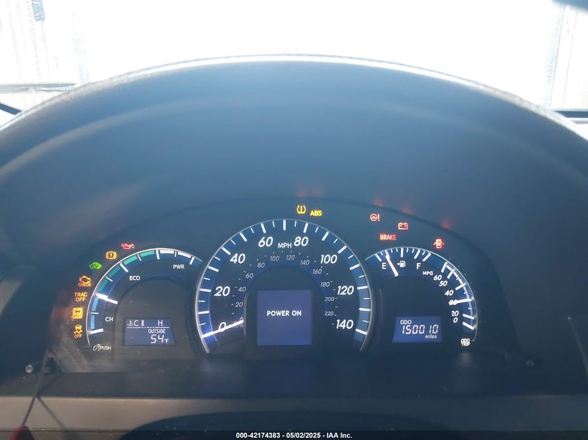 2012 TOYOTA CAMRY HYBRID VIN: 4T1BD1FK2CU005639