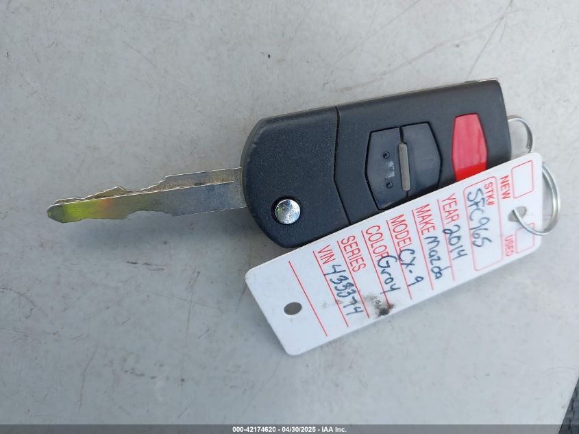 2014 Mazda Cx-9 Sport VIN: JM3TB2BA2E0433374 Lot: 42174620