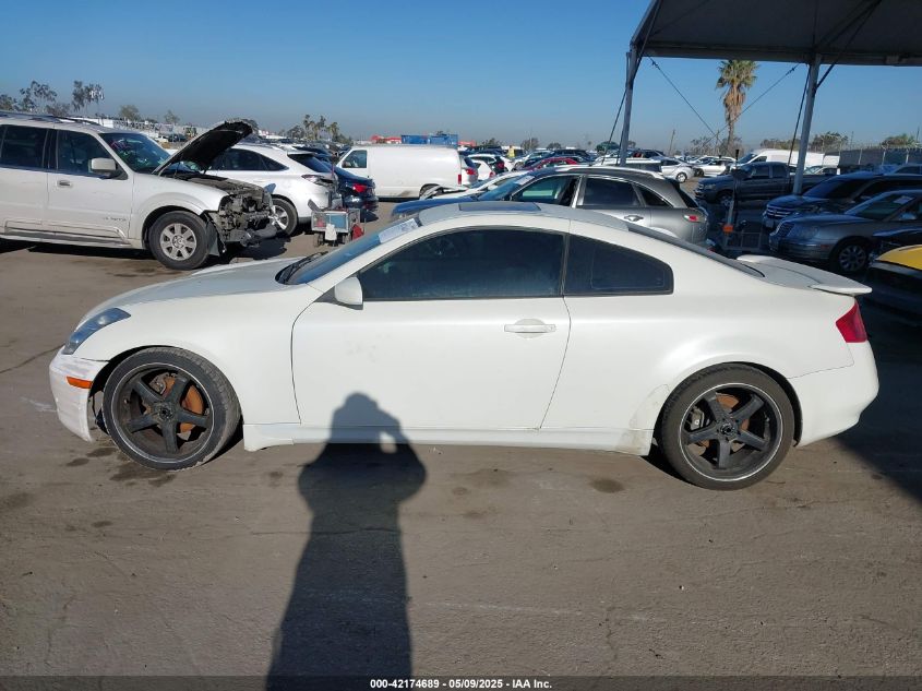 2003 Infiniti G35 Base W/Leather VIN: JNKCV54E53M22087 Lot: 42174689