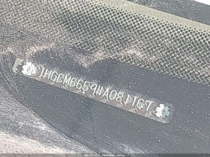 2004 Honda Accord 3.0 Ex VIN: 1HGCM66594A08116 Lot: 42174731