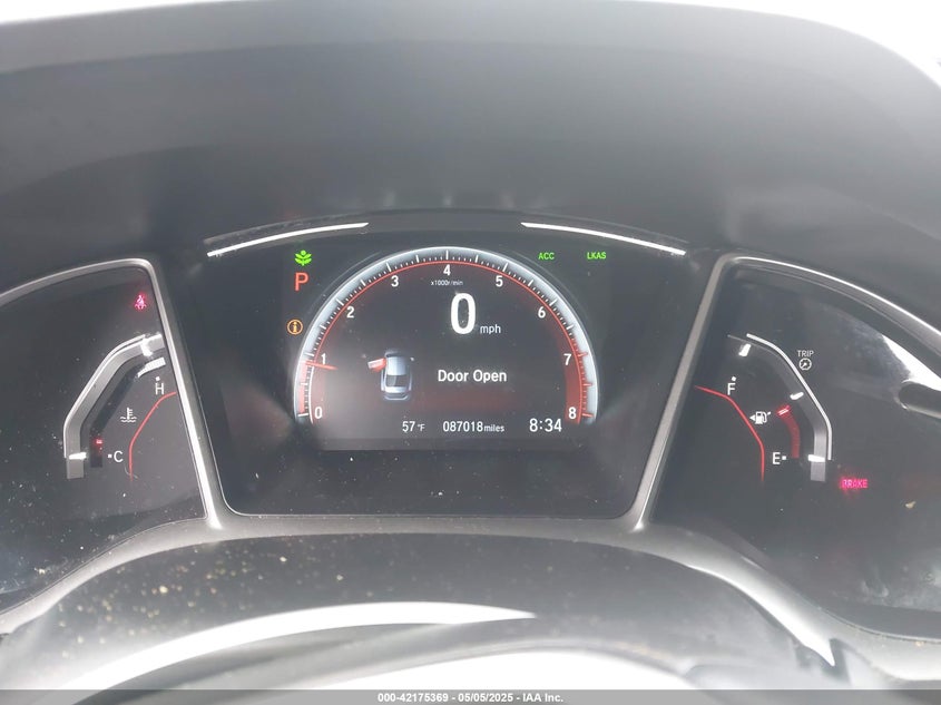 2021 HONDA CIVIC VIN: 19XFC2F87ME202938