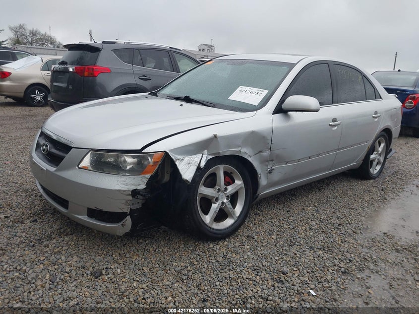 5NPEU46F76H026619 2006 HYUNDAI SONATA photo no. 2