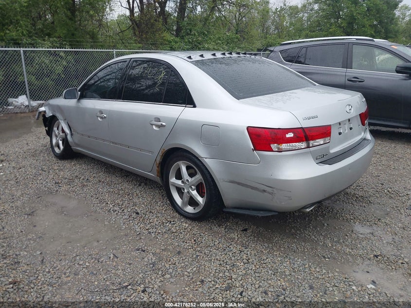 5NPEU46F76H026619 2006 HYUNDAI SONATA photo no. 3