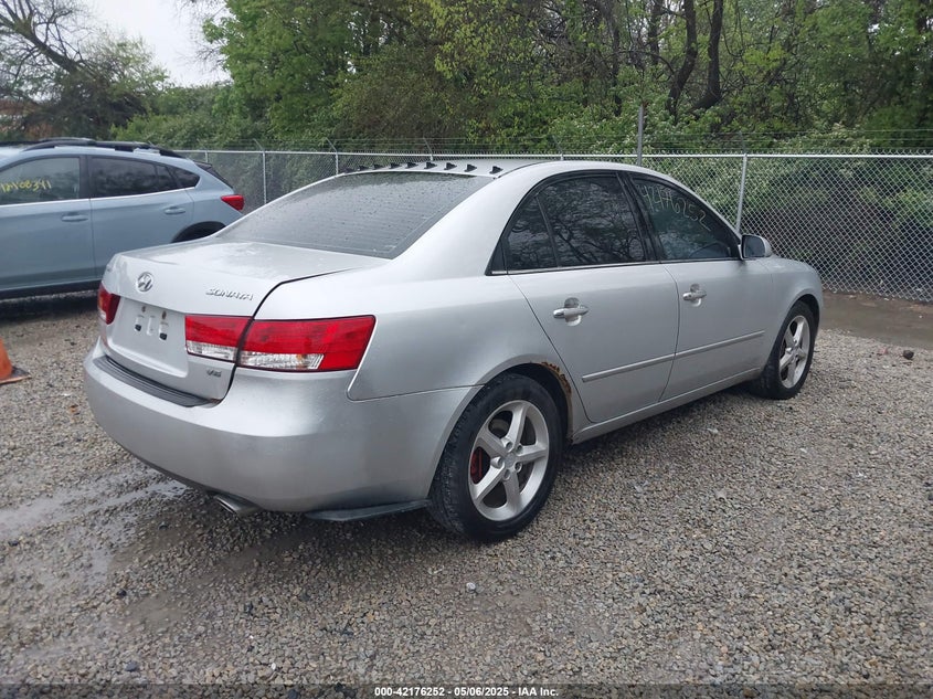 5NPEU46F76H026619 2006 HYUNDAI SONATA photo no. 4