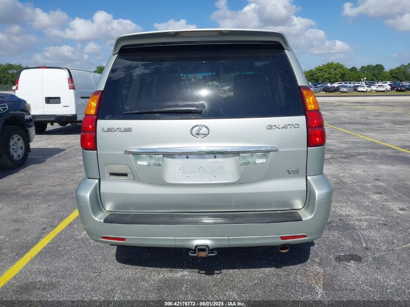 2003 Lexus Gx 470 VIN: JTJBT20X530002434 Lot: 42176772