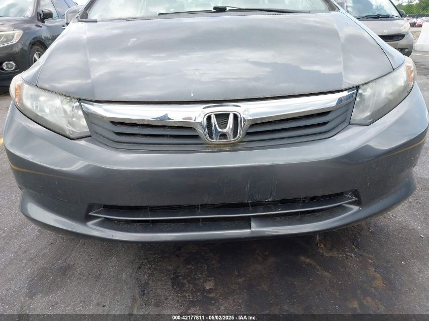 2012 Honda Civic Hf VIN: 2HGFB2F62CH322653 Lot: 42177811