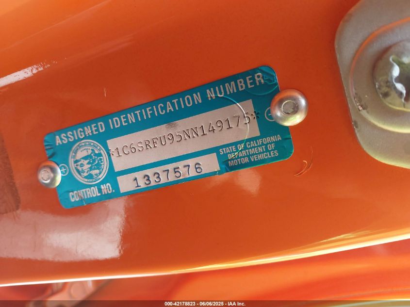 2022 Ram 1500 Trx 4X4 5'7 Box VIN: 1C6SRFU95NN149175 Lot: 42178823