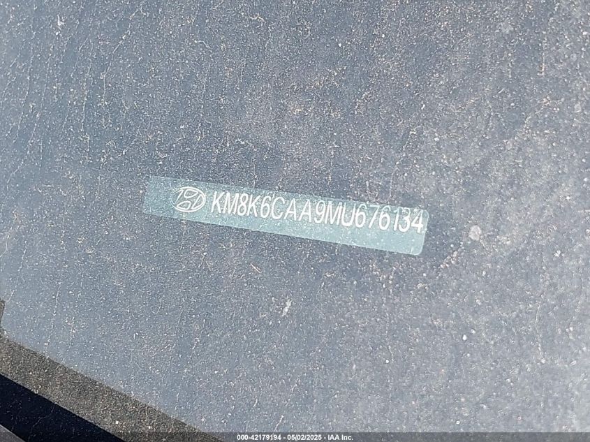 2021 Hyundai Kona Sel Plus VIN: KM8K6CAA9MU676134 Lot: 42179194