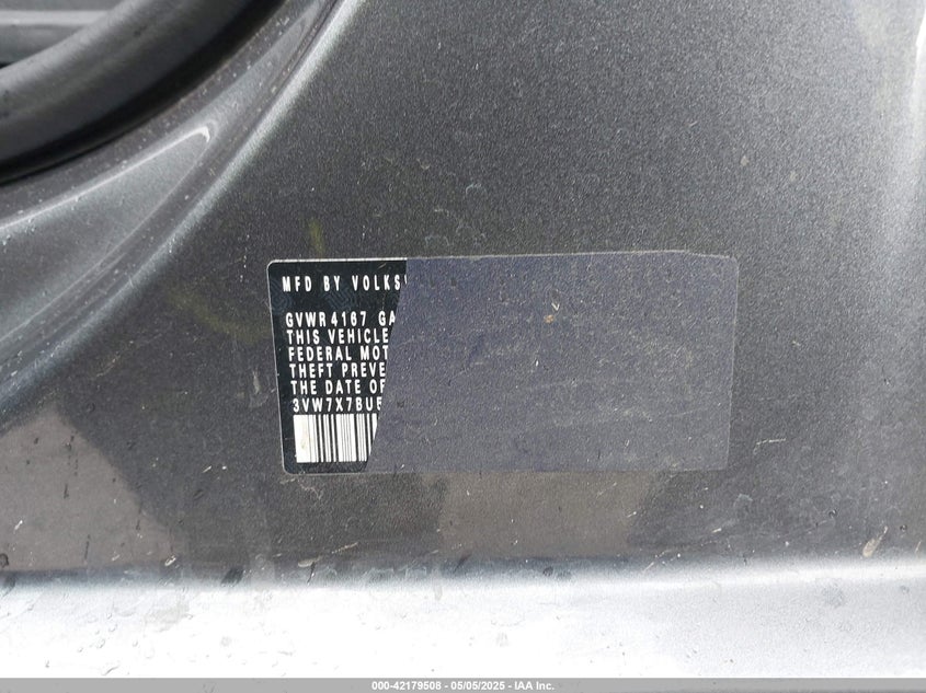 2025 VOLKSWAGEN JETTA VIN: 3VW7X7BU5SM007669