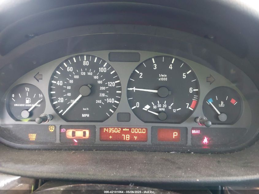 2003 BMW 325I VIN: WBAEV33423KL89219 Lot: 42181064