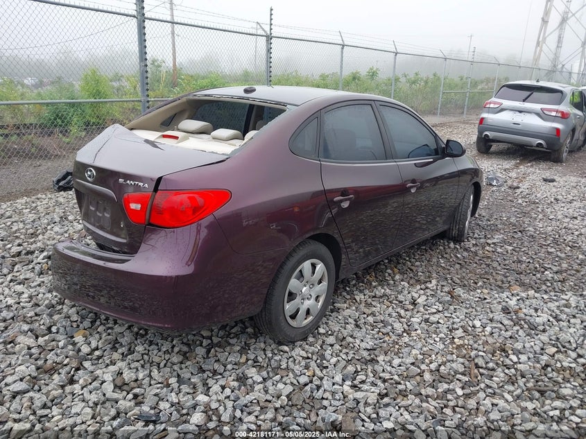 2008 HYUNDAI ELANTRA VIN: KMHDU46D78U509431