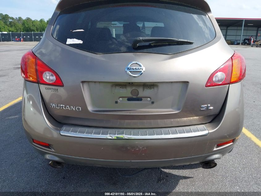 2009 Nissan Murano Sl VIN: JN8AZ18U69W023062 Lot: 42181193