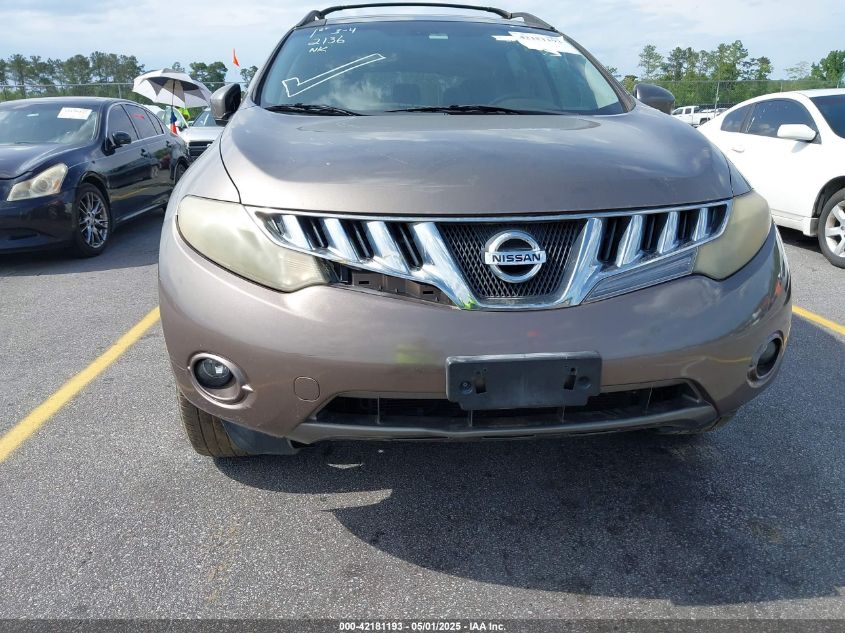 2009 Nissan Murano Sl VIN: JN8AZ18U69W023062 Lot: 42181193