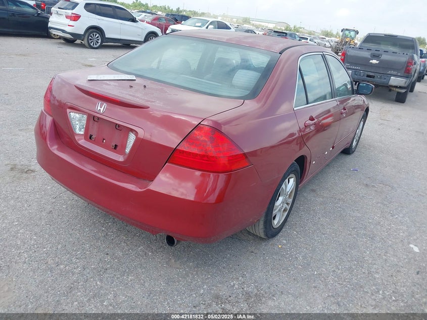 2007 HONDA ACCORD VIN: 1HGCM567X7A109364
