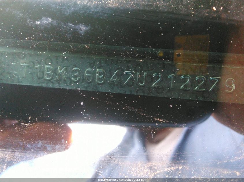 2007 Toyota Avalon Xls VIN: 4T1BK36B47U212279 Lot: 42182031