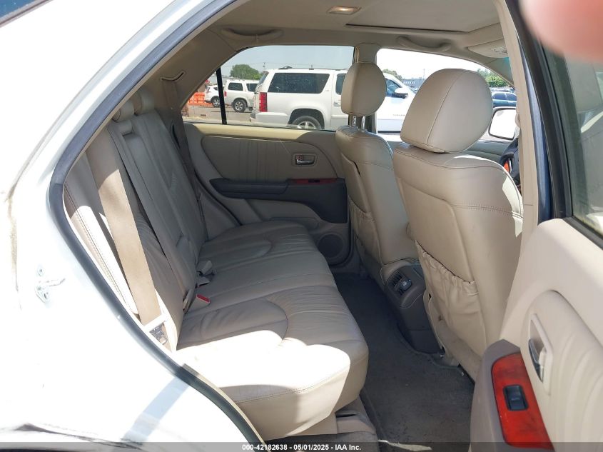 2002 Lexus Rx 300 VIN: JTJHF10U620289542 Lot: 42182638