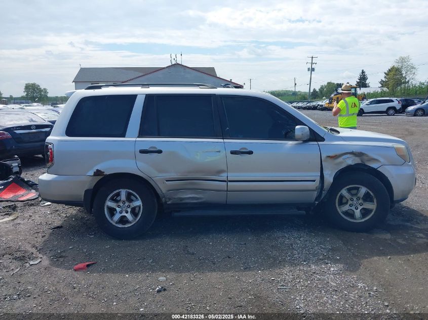 2006 Honda Pilot Ex-L VIN: 2HKYF18596H563583 Lot: 42183326