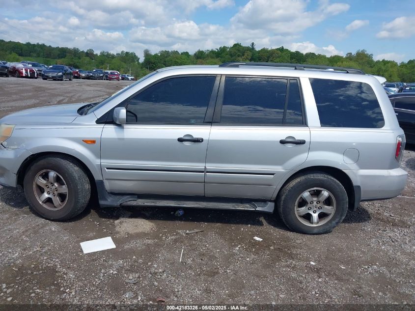 2006 Honda Pilot Ex-L VIN: 2HKYF18596H563583 Lot: 42183326