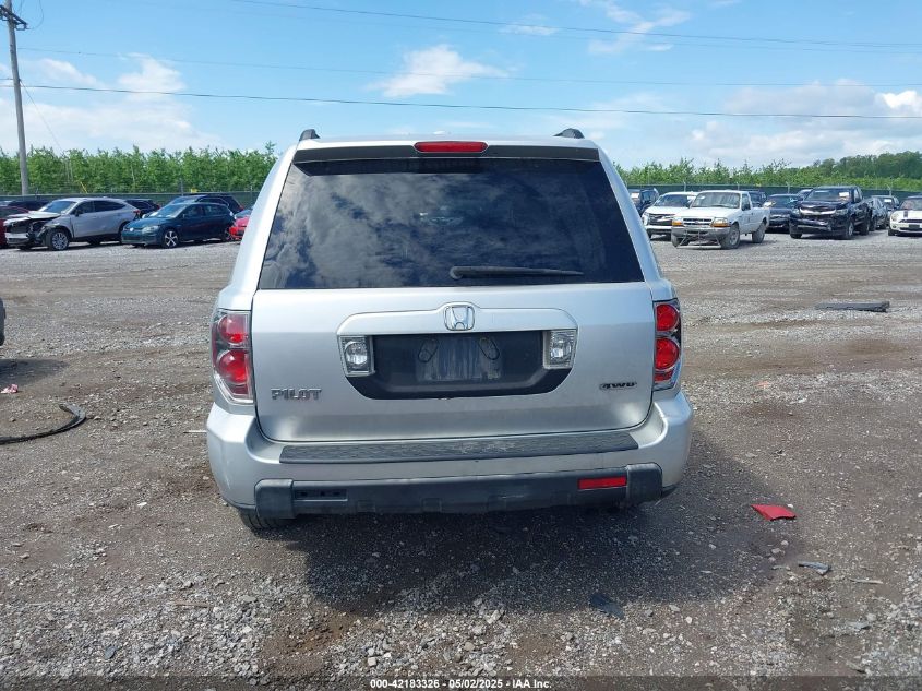 2006 Honda Pilot Ex-L VIN: 2HKYF18596H563583 Lot: 42183326