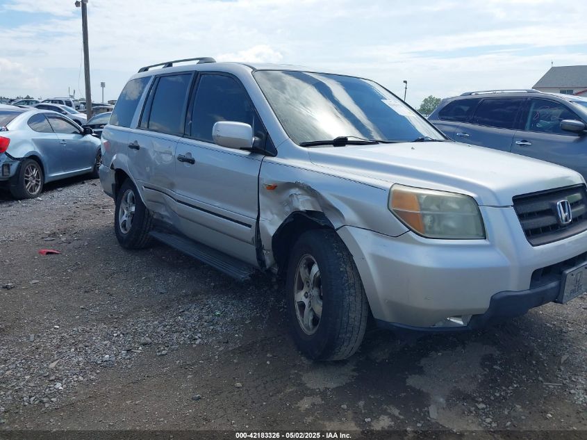 2006 Honda Pilot Ex-L VIN: 2HKYF18596H563583 Lot: 42183326