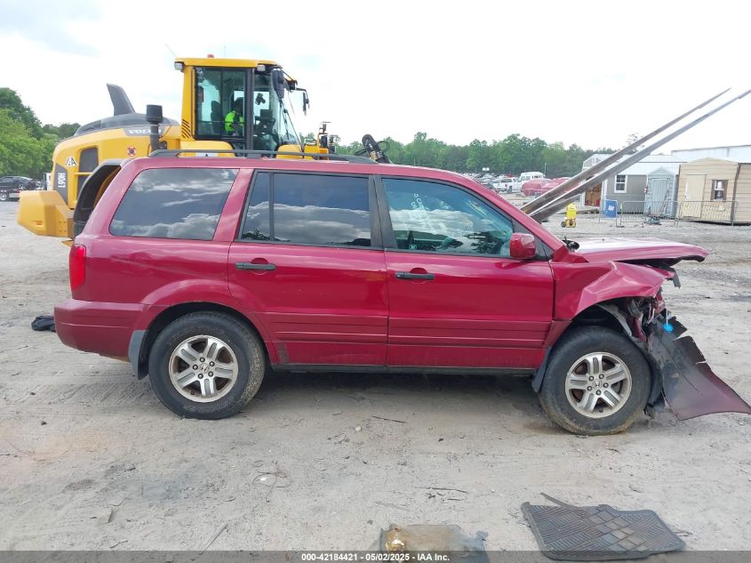 2003 Honda Pilot Ex-L VIN: 2HKYF18543H593649 Lot: 42184421