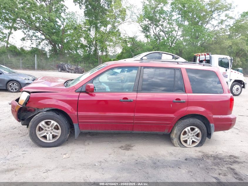 2003 Honda Pilot Ex-L VIN: 2HKYF18543H593649 Lot: 42184421
