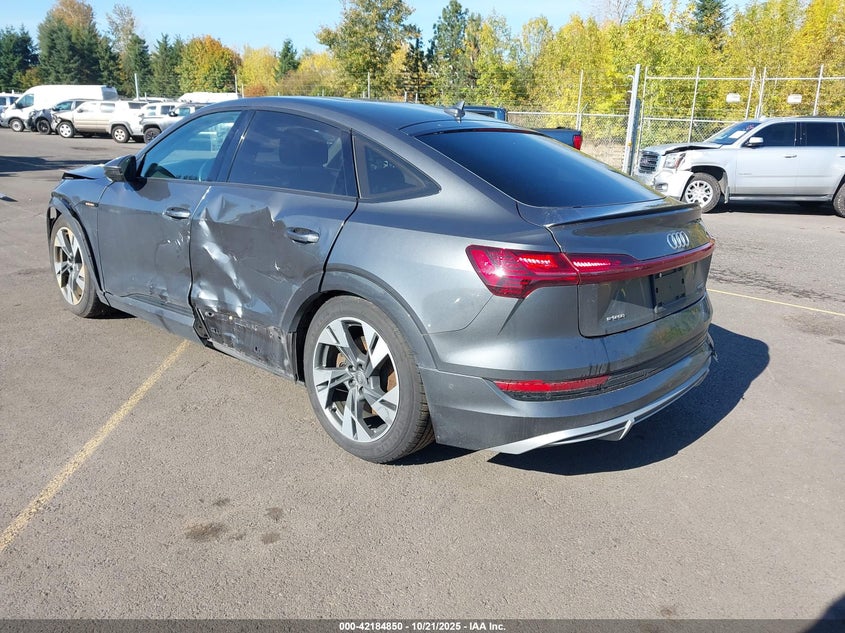 Vin: wa13abge9mb002521, lot: 42676792, audi e-tron sportback prestige quattro 20213