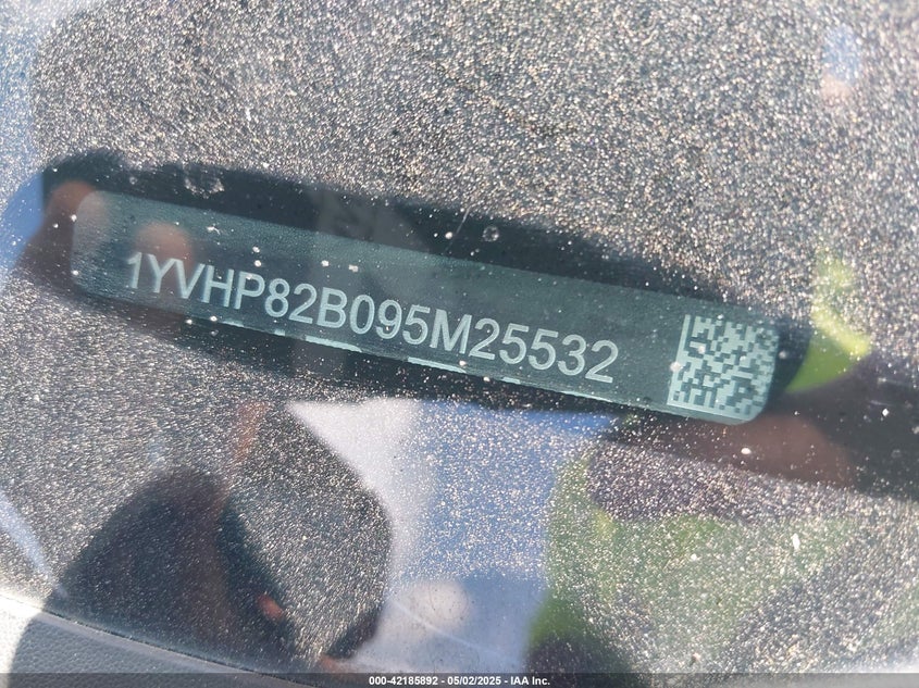 2009 MAZDA MAZDA6 VIN: 1YVHP82B095M25532