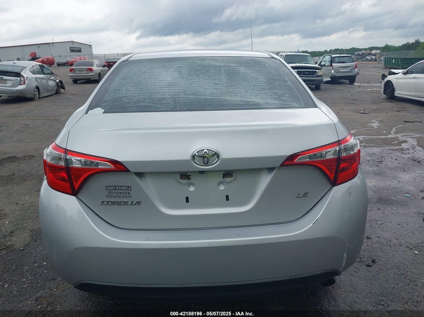 2016 TOYOTA COROLLA VIN: 5YFBURHE3GP525362