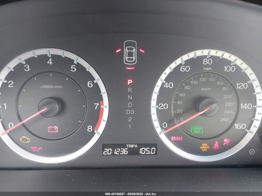 2012 Honda Accord 2.4 Se VIN: 1HGCP2F67CA120765 Lot: 42188287