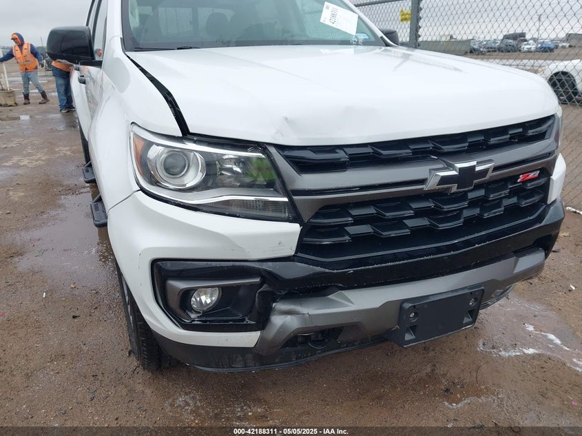 VIN 1GCGTDEN9M1256767 2021 CHEVROLET COLORADO 4WD  SHORT BOX Z71