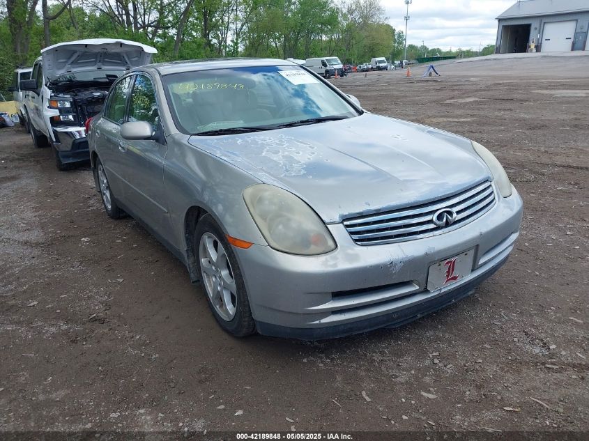 2004 Infiniti G35 silver sedan gasoline JNKCV51E24M108350 photo #1