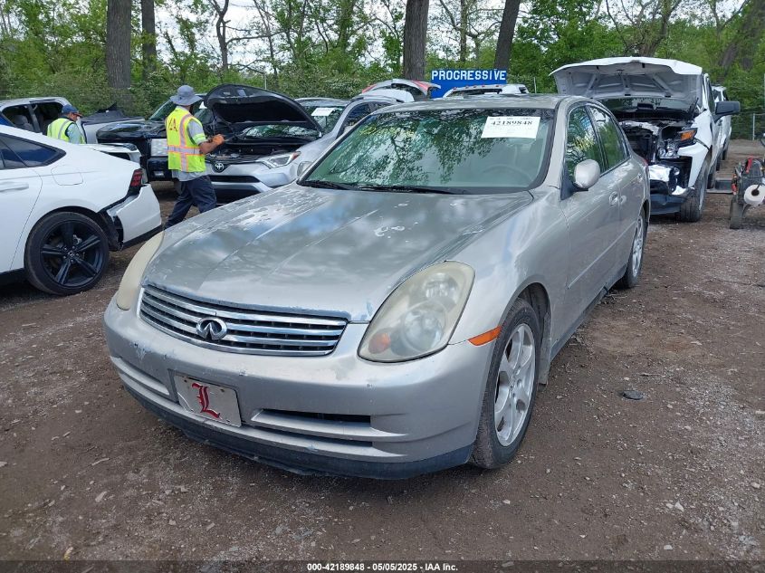 2004 Infiniti G35 silver sedan gasoline JNKCV51E24M108350 photo #3
