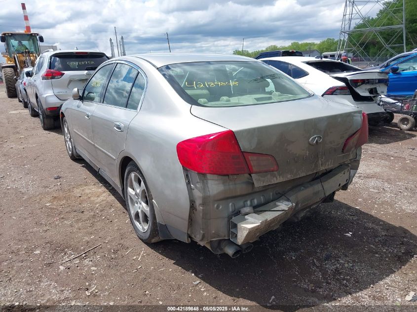 2004 Infiniti G35 silver sedan gasoline JNKCV51E24M108350 photo #4