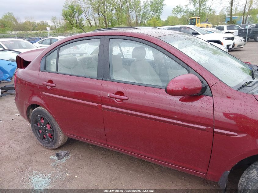2008 Hyundai Accent Gls VIN: KMHCN46CX8U279318 Lot: 42190876